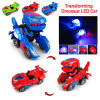 Transformation Robot Car Toy Electric Deformation Dinosaur Robot Action Figures Toy Vehicle With Light Sound Boy Kids Model Toys