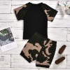 "Daddy's Boy" Camouflage Two-piece Shorts Set