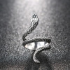 Gothic Silver Snake Ring