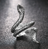 Gothic Silver Snake Ring