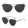 Cat Eye Sunglasses Women Brand Designer Twin-Beams Sun Glasses Mirror Sunglasses