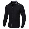 Men Shirts Slim Fit Male Shirt Solid Long Sleeve British Style Cotton Men's Shirt