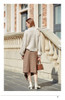 Retro High Waist Tassels Asymmetry Midi Wrap Skirt Houndstooth Vintage skirt Femme Slim