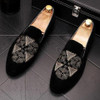 Black Velvet Detailed Loafers