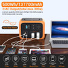 ACOPOWER Power Station 500Wh Solar Generator Wireless Charging Battery Backup for Outdoor & Emergency (New Arrival )