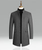 Woolen Stand Collar Coat