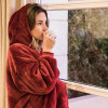 TheCoodie™ Oversized Wearable Sherpa Blanket Hoodie (One Size)