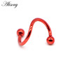 1 PC S Shape Surgical Stainless Steel 2 Balls Helix Cartilage  Piercing  16G