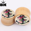 2pcs/lot Wood Anchor  Ear Gauge
