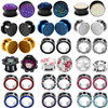 2pcs/lot Stainless Steel Ear Plugs and Tunnels