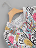 Cartoon Print Drawstring Hoodie