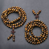 Tibetan Buddhist Mala Natural Tiger Eye Gem Stone Bead Dual-use Necklace Bracelet
