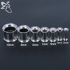 Trendy Double Flared Ear Plug Tunnel Stainless Steel