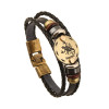 Zodiac Signs Bracelet Punk Leather Bracelet Zodiac Signs Bracelet Punk Leather Bracelet