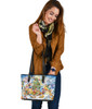 Dn characters Small Leather Tote Bag