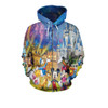 Disney Walt Zip-Up Hoodie Allover Print