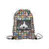 Happy Place Medium Drawstring Bag