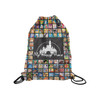 Happy Place Medium Drawstring Bag