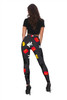 MINI MICKEY PATTERN LEGGINGS BLACK