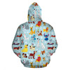 Dogs All Over Zip Hoodie