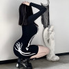 2021 New Black Skull Dress for Women