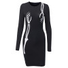 2021 New Black Skull Dress for Women