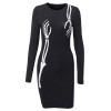 2021 New Black Skull Dress for Women