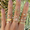 Moon + Stars Ring Set