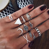 Moon + Stars Ring Set