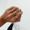 Moon + Stars Ring Set