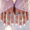 Moon + Stars Ring Set