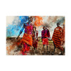 Watercolor African Art Maasai Tribe Dancing Canvas Painting Posters and Prints Abstract Wall Art Pictures for Living Room Decor Watercolor African Art Maasai Tribe Dancing Canvas Painting Posters and Prints Abstract Wall Art Pictures for Living Room Decor