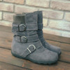 Women Casual Flat Heel Knitted Fabric Zipper Boots