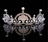 Kate& William Royal Rhinestone Crystal Wedding Hair Crown Tiara Hair Jewelry Crown Wedding Pearl Hair Accessories Bride Hairband