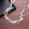 Bridal Flower Hair Jewellery Crystal Rhinestone Handmade Wedding  Headdress Headband Bridal Wedding Hair Accessories Headdress