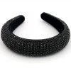 Sparkly Baroque Padded Rhinestones Headbands Full Crystal Luxurious Limited Edition Hairbands jeweled Black White Women Headband