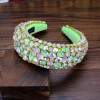 Sparkly Baroque Padded Rhinestones Headbands Full Crystal Luxurious Limited Edition Hairbands jeweled Black White Women Headband