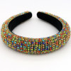 Sparkly Baroque Padded Rhinestones Headbands Full Crystal Luxurious Limited Edition Hairbands jeweled Black White Women Headband