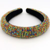 Sparkly Baroque Padded Rhinestones Headbands Full Crystal Luxurious Limited Edition Hairbands jeweled Black White Women Headband