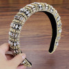 Sparkly Baroque Padded Rhinestones Headbands Full Crystal Luxurious Limited Edition Hairbands jeweled Black White Women Headband
