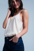 Beige Cami Top With Buttons