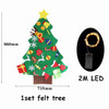 1set DIY Felt Christmas Tree Ornaments Navidad