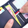 Genuine Leather Men Slim Wallet Luxury Brand Card Clip Slim Leather Wallet Retro Short Wallet for Men