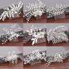 Wedding Hair Combs Bridal Hair Accessories for Women Hair Jewelry Silver Color Pearl Rhinestone Head Jewelry Women Accessories
