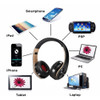 Bluetooth Headphones Over-Ear Wireless Headphones Foldable Stereo Earphone Headset With Mic Support TF Card FM  for PC Music MP3