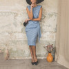 QRWR Summer Vintage Women Dress 2020 Dot Sleeveless Sheath Bodycon Sexy Party Dress Female Knee Length Elegant Midi Dress Women