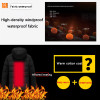 Women/Men Winter Outdoor Down Jacket USB Electric Heating Warm Coat Cotton High Quality Fishing Hiking Heated Thicken Clothing