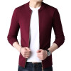 TFETTERS New Autumn Winter Knitted Cardigan Men Sweater Cardigan Sweater Men's Slim Sweater Coat Pure Color Jacket Cardigan
