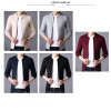 TFETTERS New Autumn Winter Knitted Cardigan Men Sweater Cardigan Sweater Men's Slim Sweater Coat Pure Color Jacket Cardigan