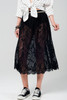 Black Lace Midi Skirt